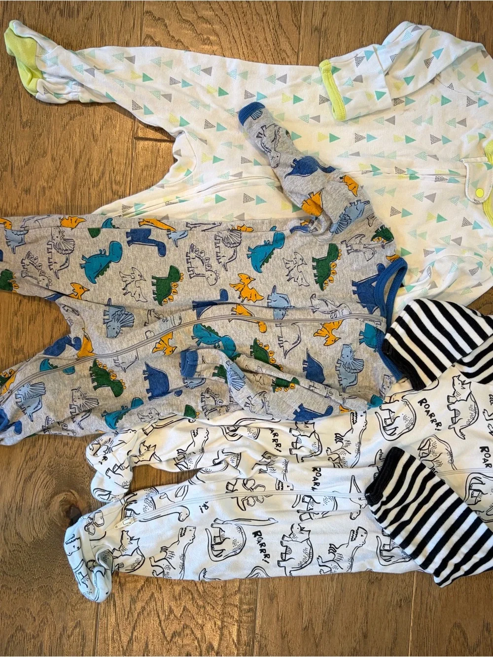 Baby Cotton Footed sleepers - quantity 22